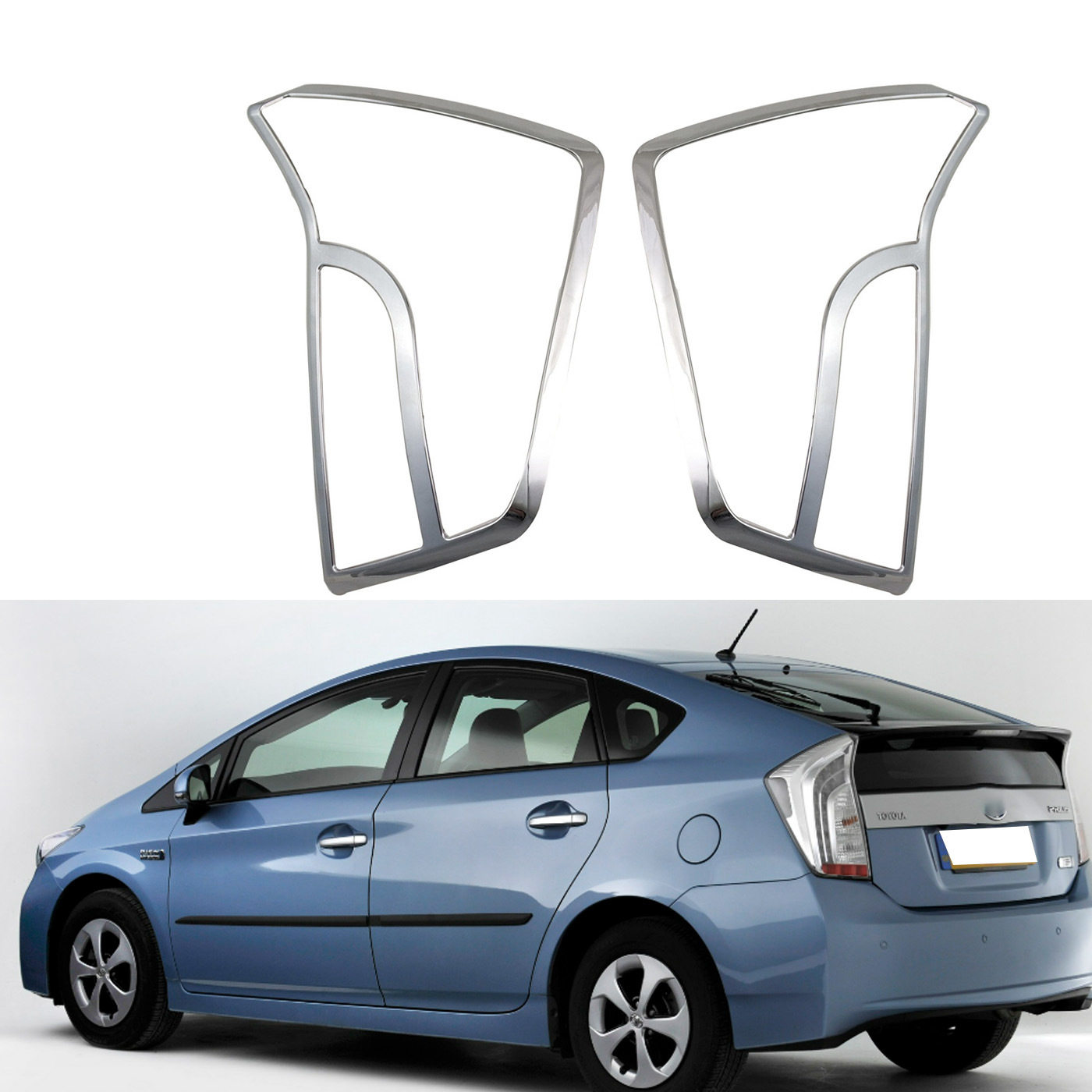 适用于2012普锐斯XV30PRIUS 30后灯罩ABS电镀尾灯罩适配改装件