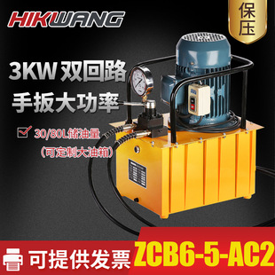 ZCB6 AC2手扳双油路3KW超高压油压泵浦电动液压泵站