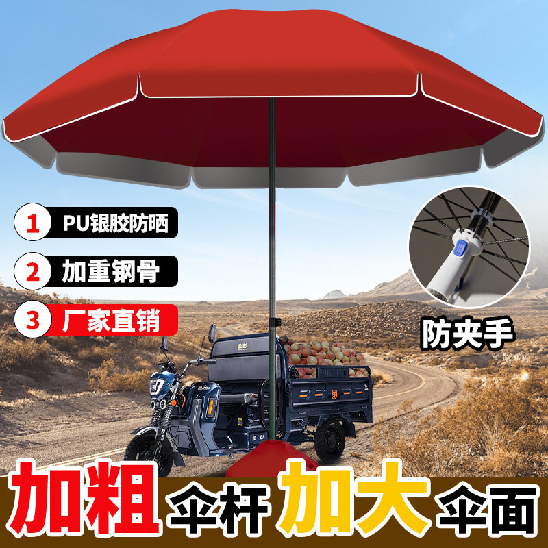 户外遮阳伞超大号太阳伞摆摊伞大型商用做生意大伞庭院伞防晒雨棚