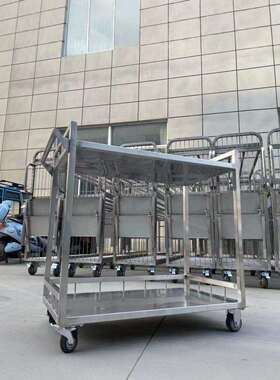 直销SUS304SUS316L不锈钢推车双层单层平板护栏加厚