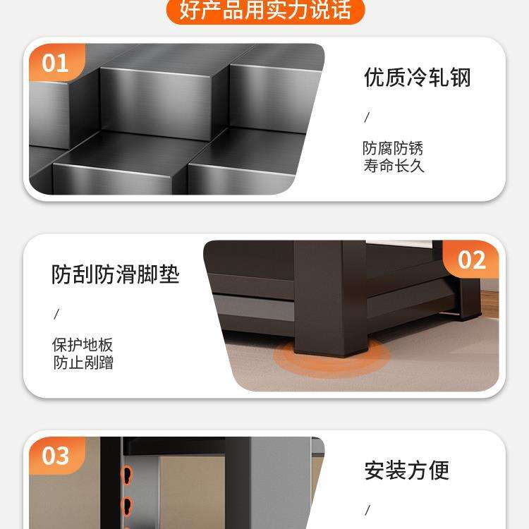 货架多层置物架带洞洞板家用阳台地下室仓库仓储厨房杂物收纳铁架