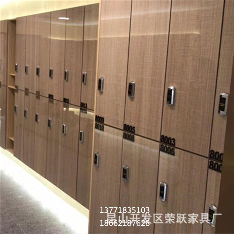 酒店宾馆浴室木质更衣柜洗浴桑拿房温泉馆汗蒸房健身房足浴寄存柜