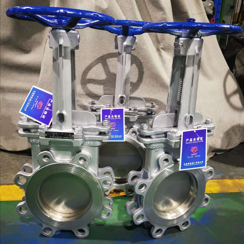 PZ73X CF8M 304 316L 不锈钢刀闸阀 电动气动刀型闸阀 国重阀门