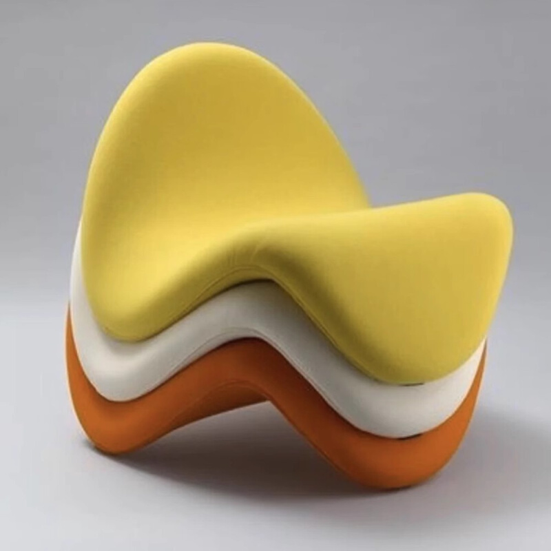 简约设计师网红舌头椅民宿客厅阳台创意轻奢休闲懒人单人沙发躺椅