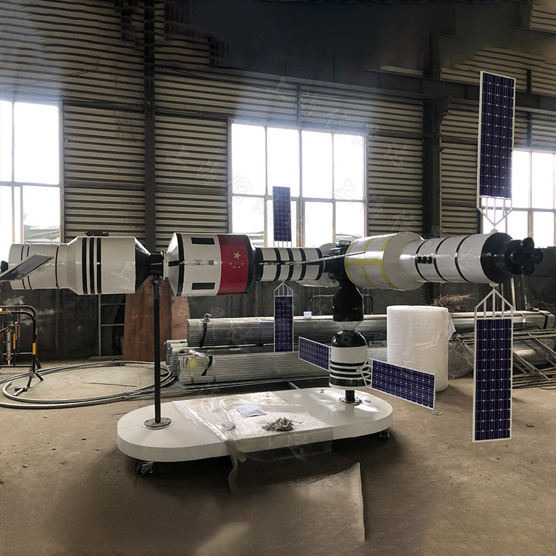 火星月球探测车创意橱窗装饰品摆件科普空间站神舟十三号空中吊饰