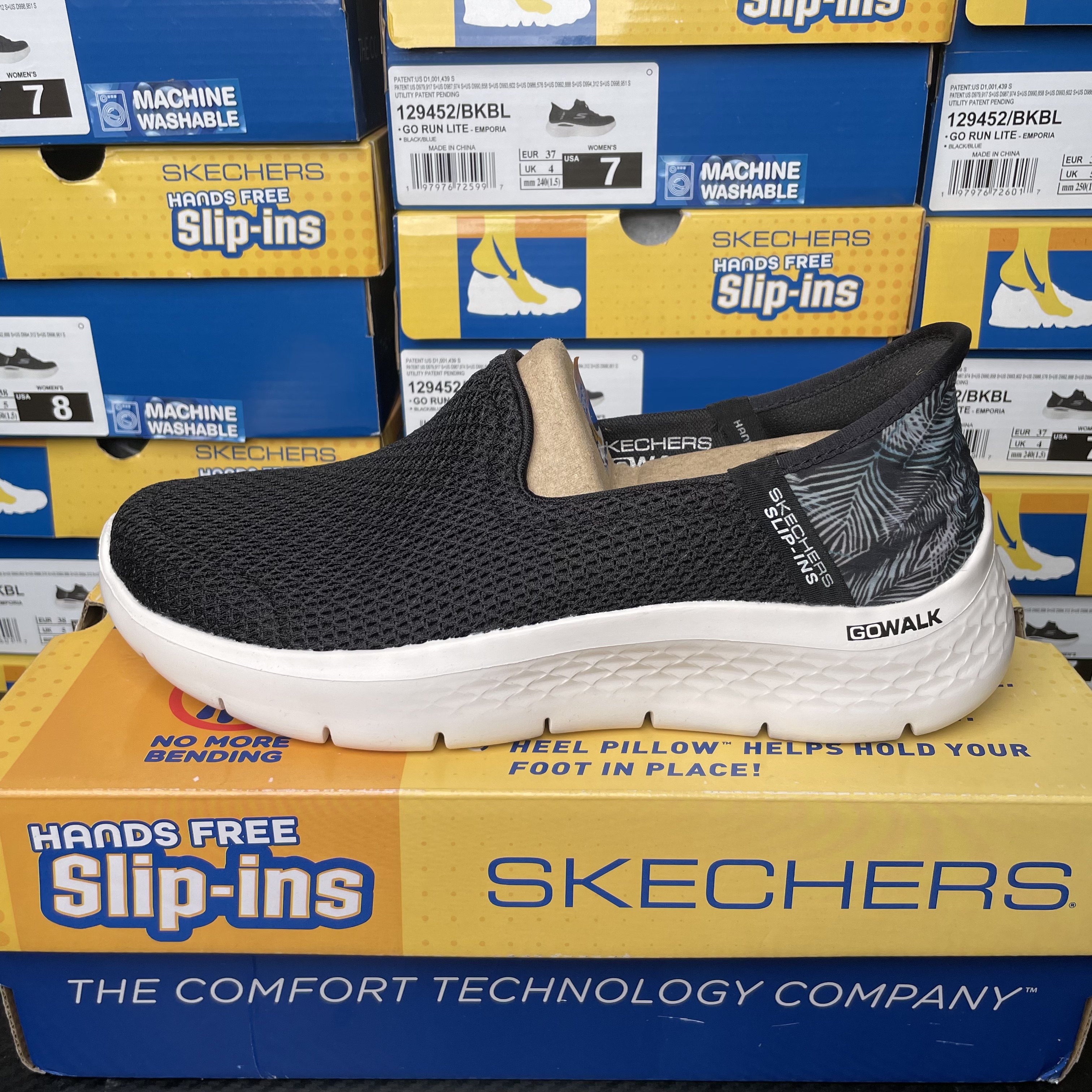 Skechers斯凯奇一脚蹬健步鞋女舒适缓震中老年妈妈健步鞋124829,女鞋,健步鞋,淘宝优惠券,粉丝福利购,淘宝优惠卷