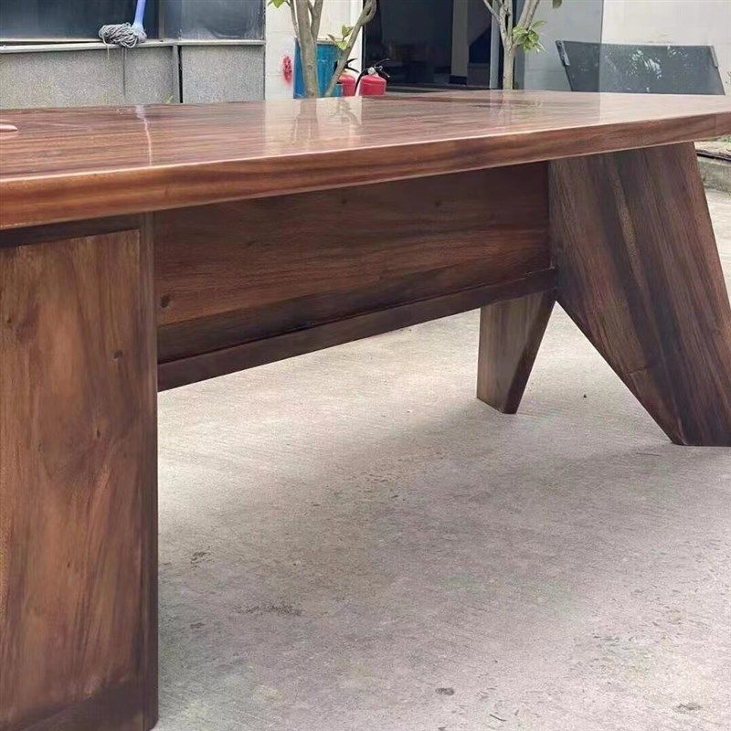 新中式实木茶桌禅意黑胡桃木泡茶桌茶台喝茶桌大长桌设计家具定制,住宅家具,家用茶台/茶桌,淘宝优惠券,粉丝福利购,淘宝优惠卷