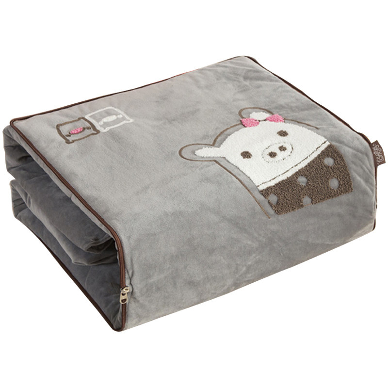 抱枕被子两用毯枕头珊瑚绒车上汽车二合一高档车载车内折叠四季冬