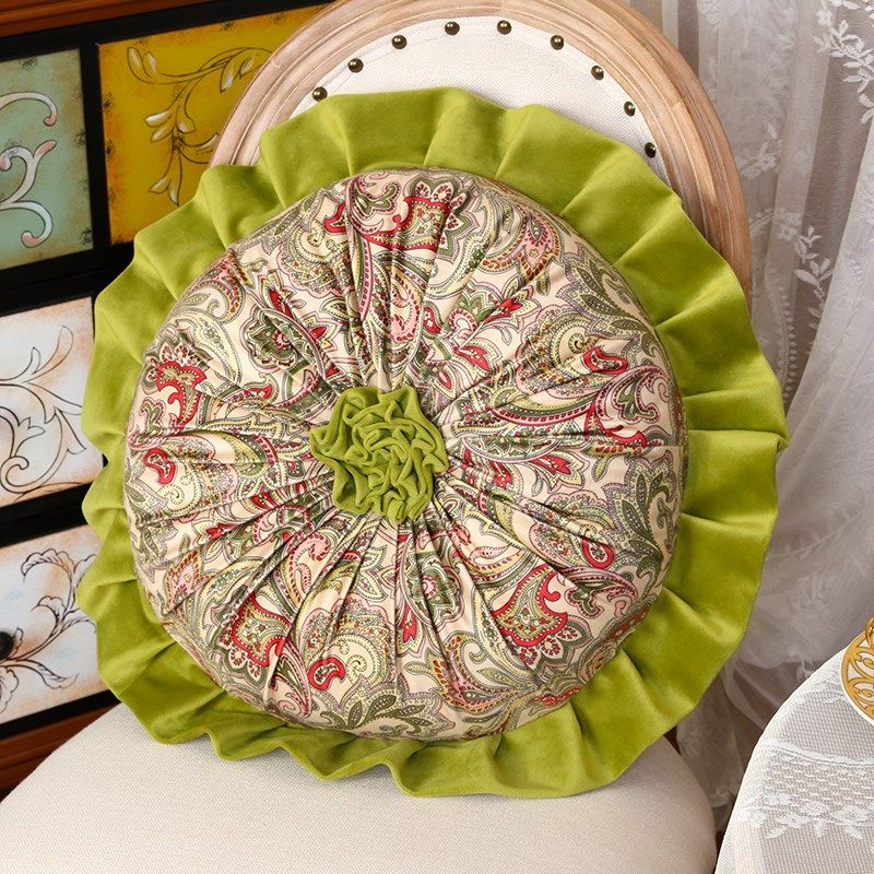 氛围感抱枕靠垫家居沙发腰靠造型枕美式手绘复古风靠背枕圆枕含芯,居家布艺,靠垫/抱枕,淘宝优惠券,粉丝福利购,淘宝优惠卷