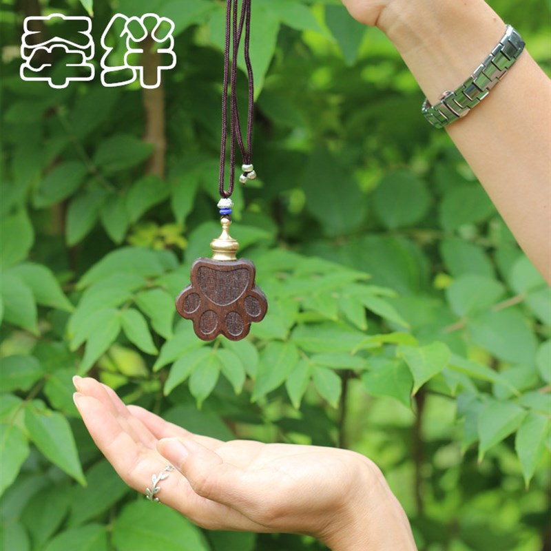 牵绊猫咪狗狗毛发骨灰纪念吊坠项链坠宠物骨灰盒雕刻挂件钥匙扣