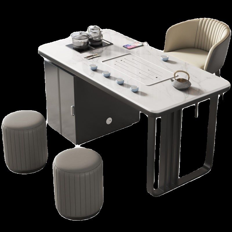 岩板阳台茶桌2023新款家用茶桌椅组合小户型茶台烧水壶一体泡茶桌,住宅家具,茶几,淘宝优惠券,粉丝福利购,淘宝优惠卷