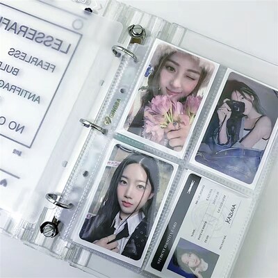 亚克力卡册定制透明四宫格活页夹a5挡板a4diy收纳小卡手账九宫格