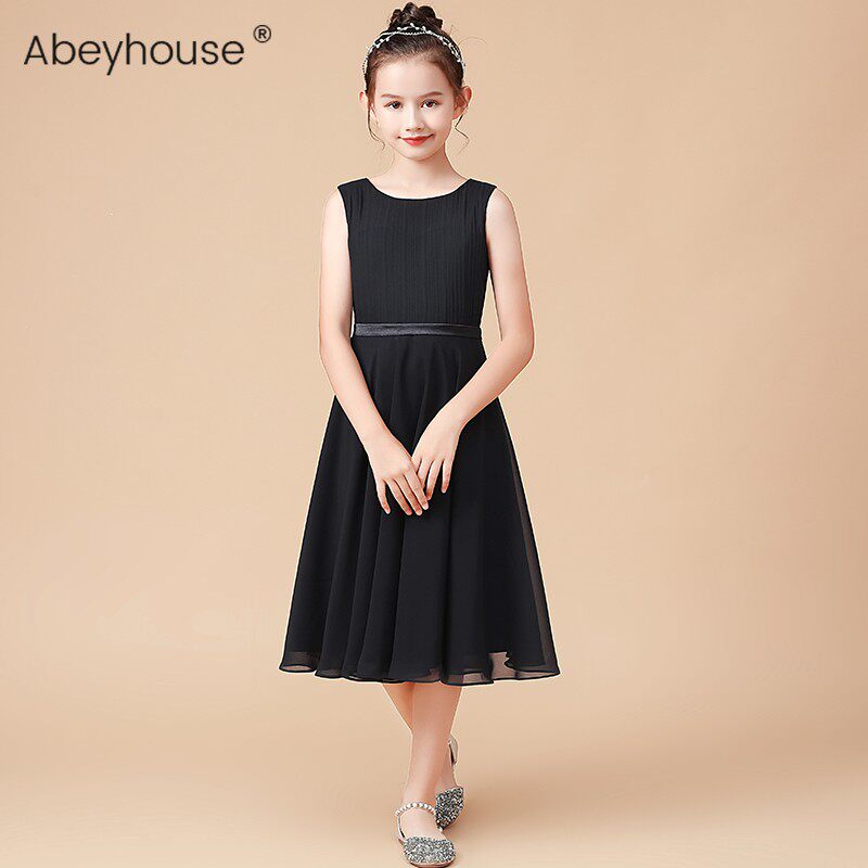 女童钢琴演出服小提琴演奏服儿童乐团独奏礼服轻薄透气雪纺公主裙