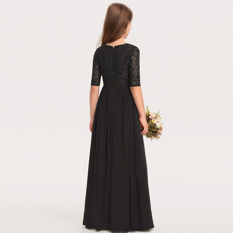 女童礼服儿童小女孩中大童公主裙花童婚纱小主持人钢琴演出表演服