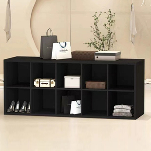 儿童书架置物架落地家用客厅自由组合格子柜简易矮书柜收纳柜