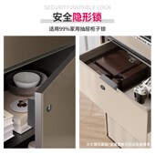 鞋 柜锁储物柜免打孔刷卡锁感应锁双开衣柜锁柜子锁柜门锁抽屉锁