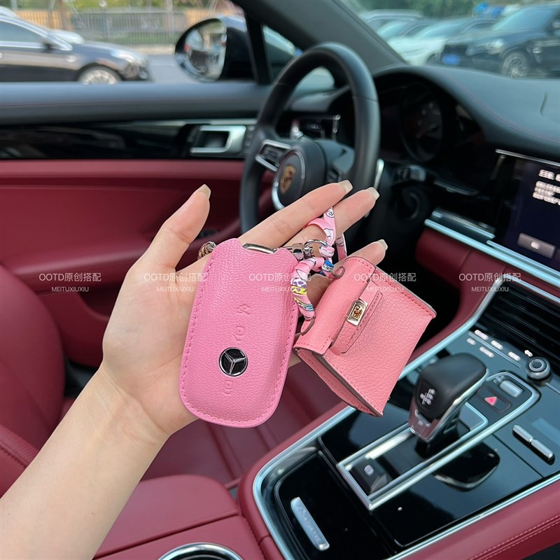 适用奔驰钥匙套新A级C级E级A200L包C260LE300L壳GLC300GLEGLA女扣