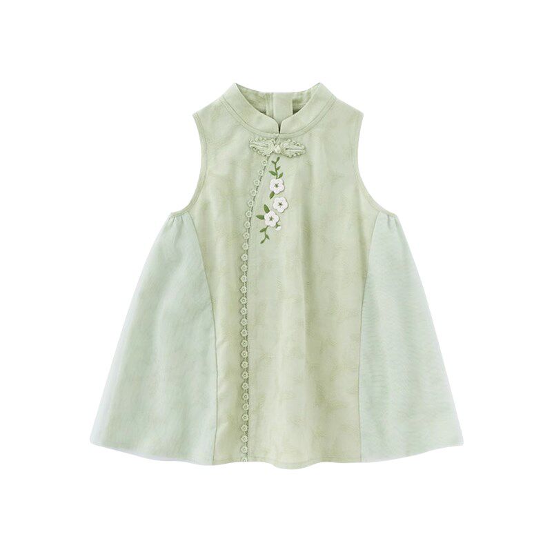 女宝宝夏季新中式连衣裙婴儿公主裙女童旗袍裙子一岁女孩周岁礼服