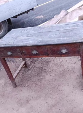 8090年代老物件老旧家具书桌复古怀旧衣橱衣柜民宿装饰摆件道具