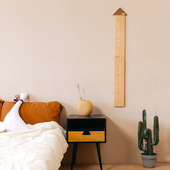 作物zowoo可移除婴儿儿童宝宝墙贴磁贴个月立体刻字实木身高尺