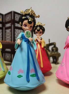 大唐网红不倒翁小姐姐西安兵马俑旅游纪念品中国古风娃娃少女摆件