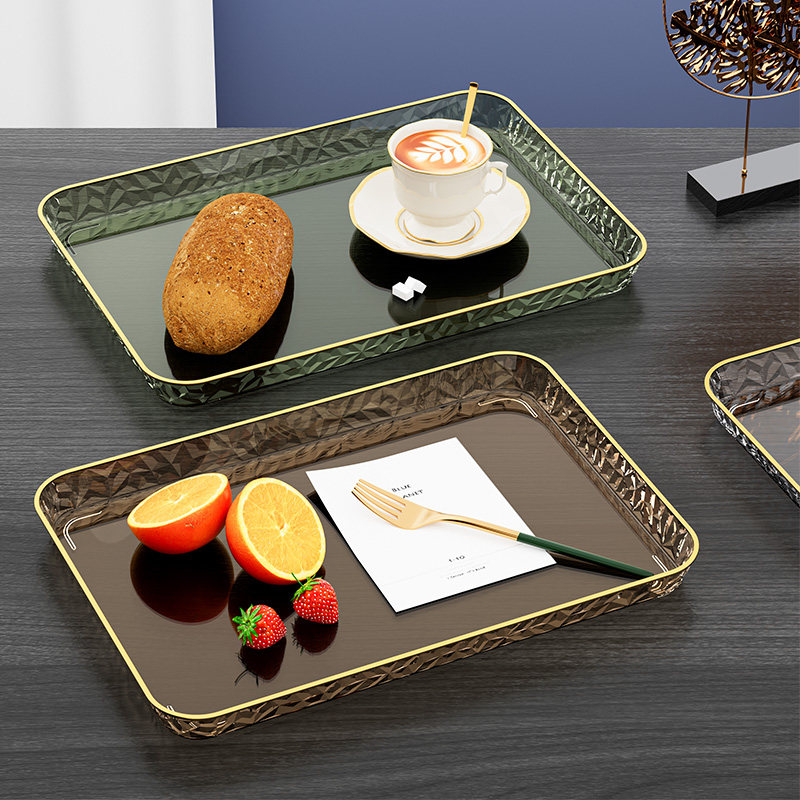 红色喜庆托盘长方形茶盘家用新款水杯茶盘商用托盘餐盘面包盘子,餐饮具,餐用托盘,淘宝优惠券,粉丝福利购,淘宝优惠卷