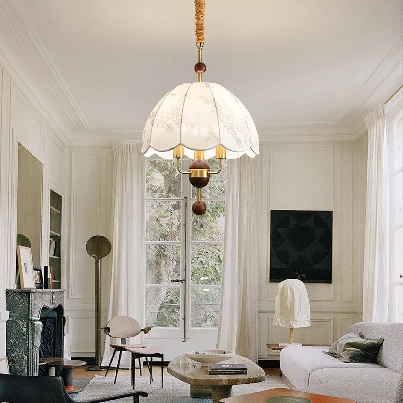 帕莎法式复古餐厅吊灯温馨浪漫艺术房间灯中古风布艺餐桌吧台吊灯,家装灯饰光源,餐厅吊灯,淘宝优惠券,粉丝福利购,淘宝优惠卷