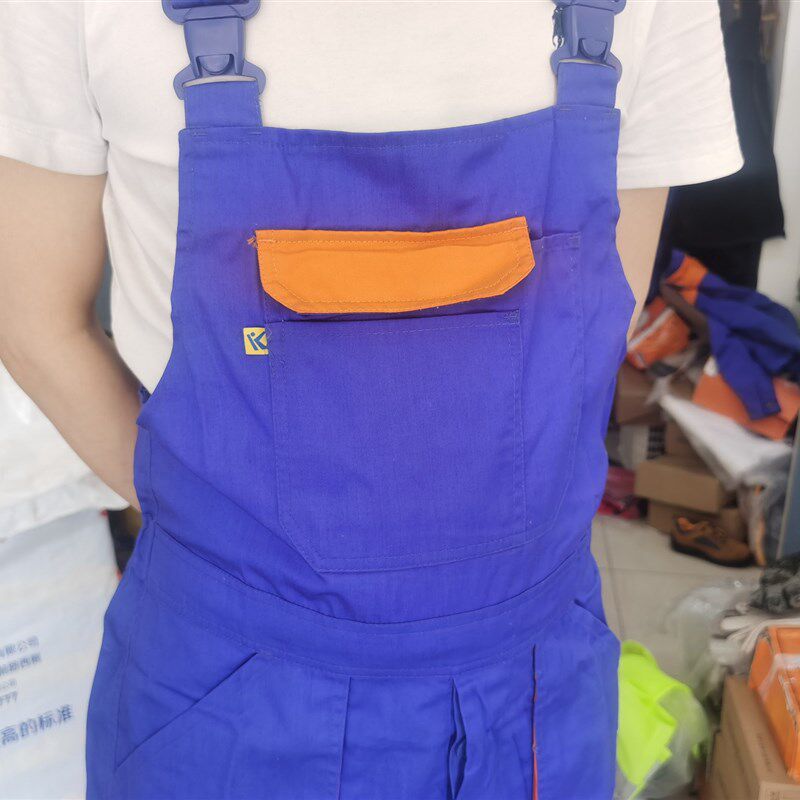 四季工装吊带裤男汽修美容工作服建筑工程连体裤定制工厂包邮纯棉