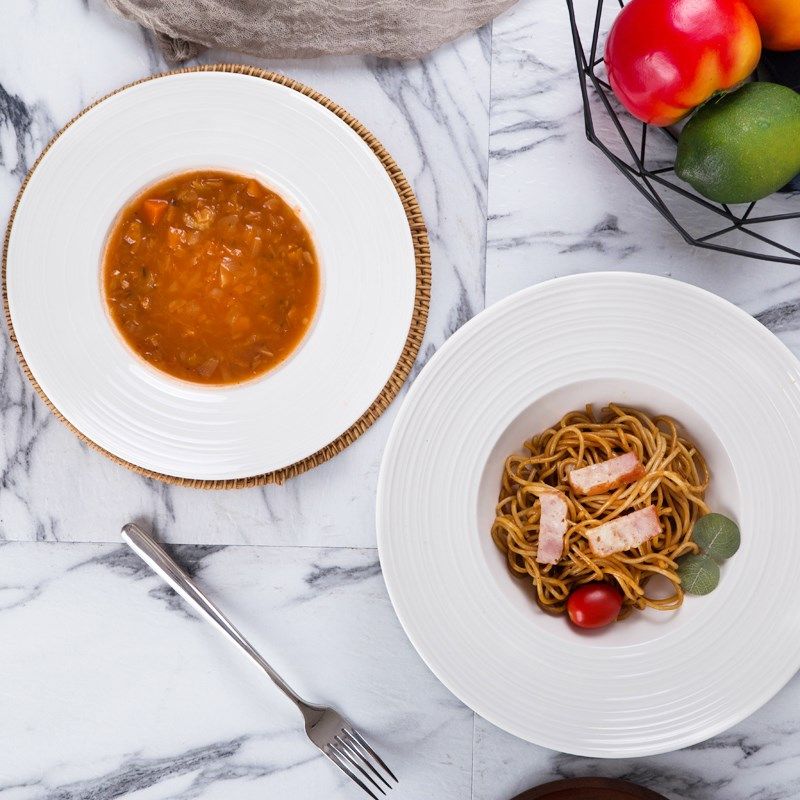 西餐汤盘意面盘深盘家用意粉盘陶瓷创意飞碟盘草帽盘意大利面盘子,餐饮具,盘,淘宝优惠券,粉丝福利购,淘宝优惠卷