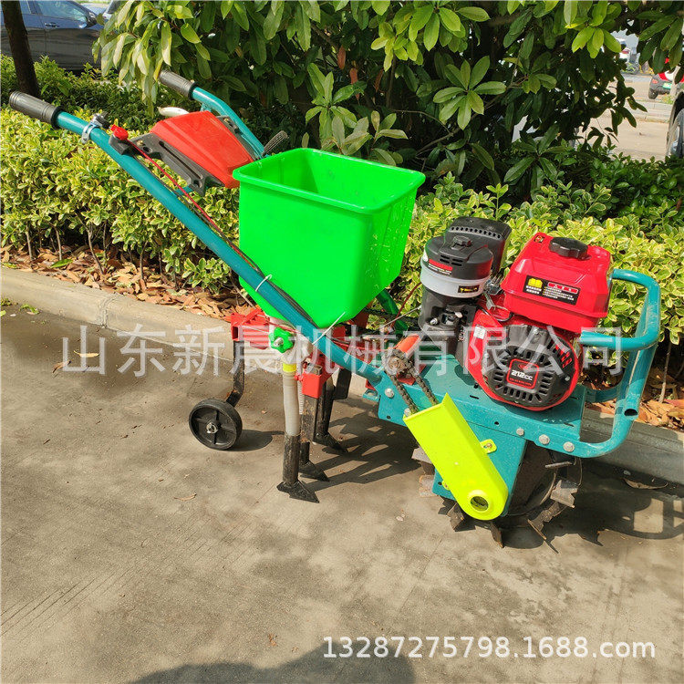 家用小型追肥机 轻便省力汽油3行玉米播种机黄豆小麦播种机