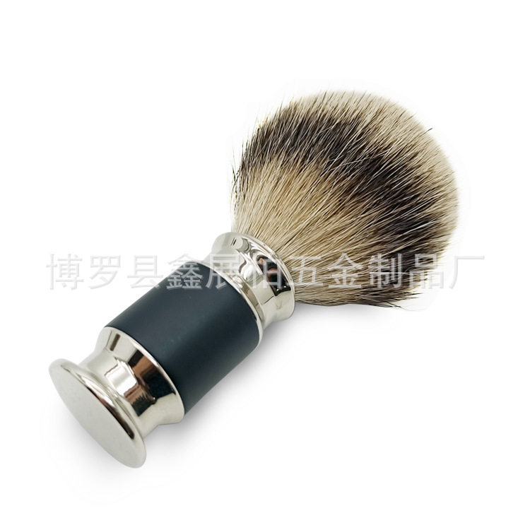 男士护理獾毛剃须工具面部清洁打泡胡刷纤维毛刮胡子起泡剃须刷