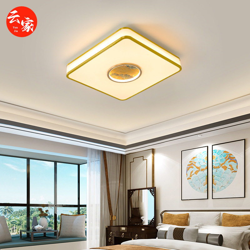 新中式全铜吸顶灯古风大气灯光画氛围感万家灯火中山厂家灯具灯饰