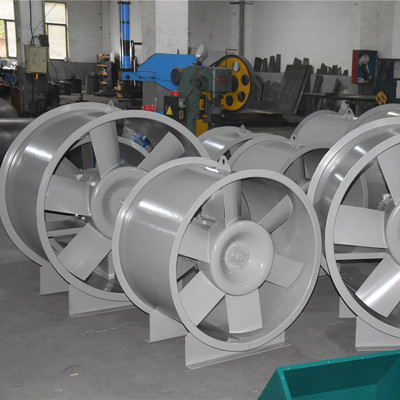 SDF-I-4.5# 6500m3/h 343Pa  2900rpm 1.1kw管道式加压轴流风机