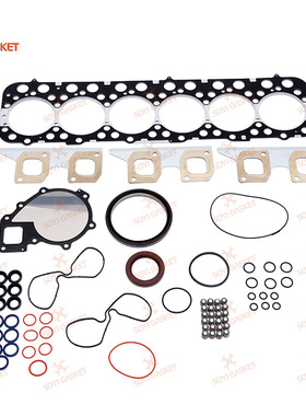 FE6 24V 10101-02Z25发动机大修包组件排气歧管垫水泵垫片油底垫-