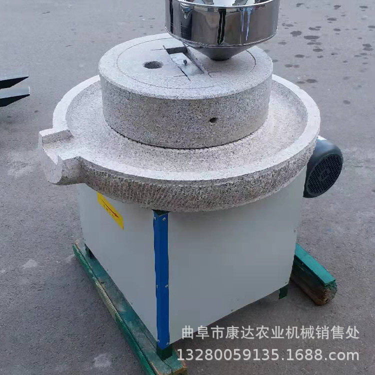 电价款式电动石磨机 80型号小型大豆磨浆机 干湿黄豆研磨机