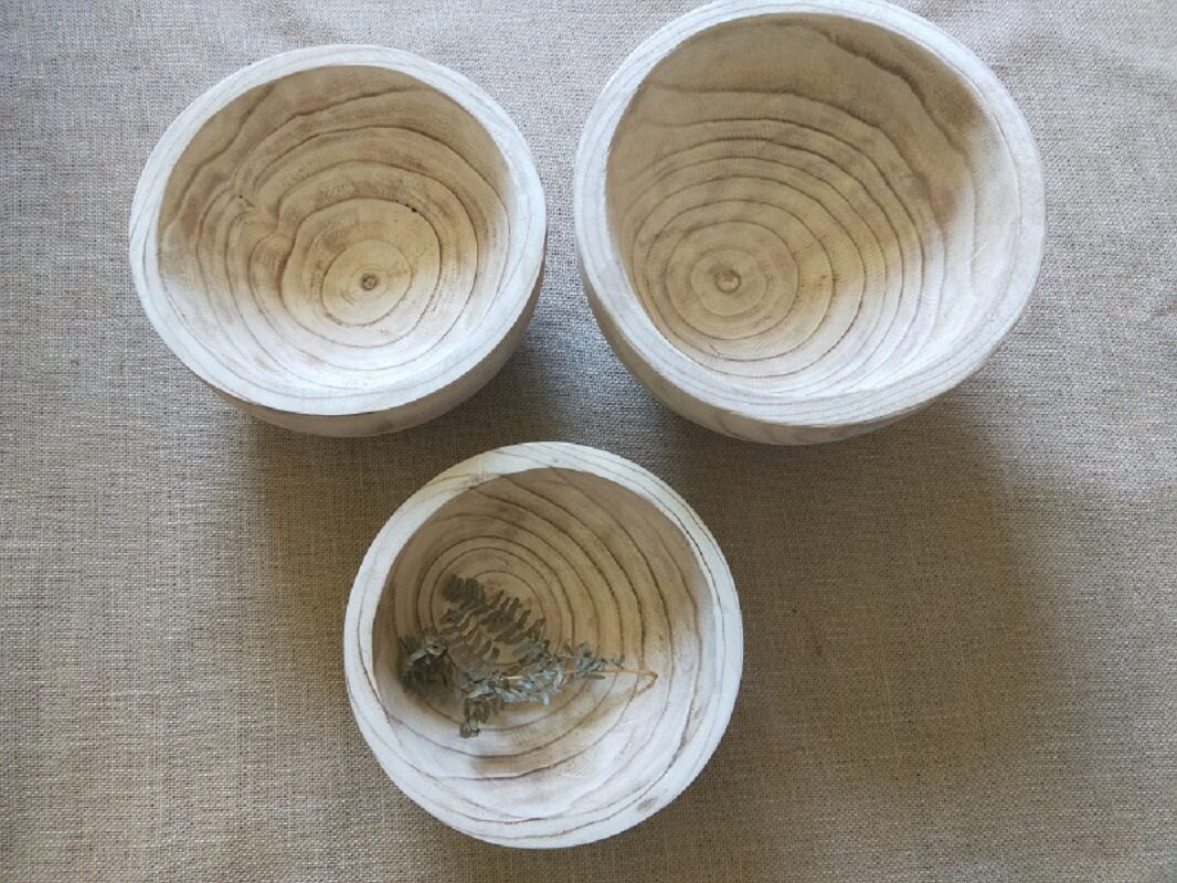 餐巾纸素胎桐木碗相思木沙拉碗酒店餐厅餐碗摆件原木木碗工艺摆件