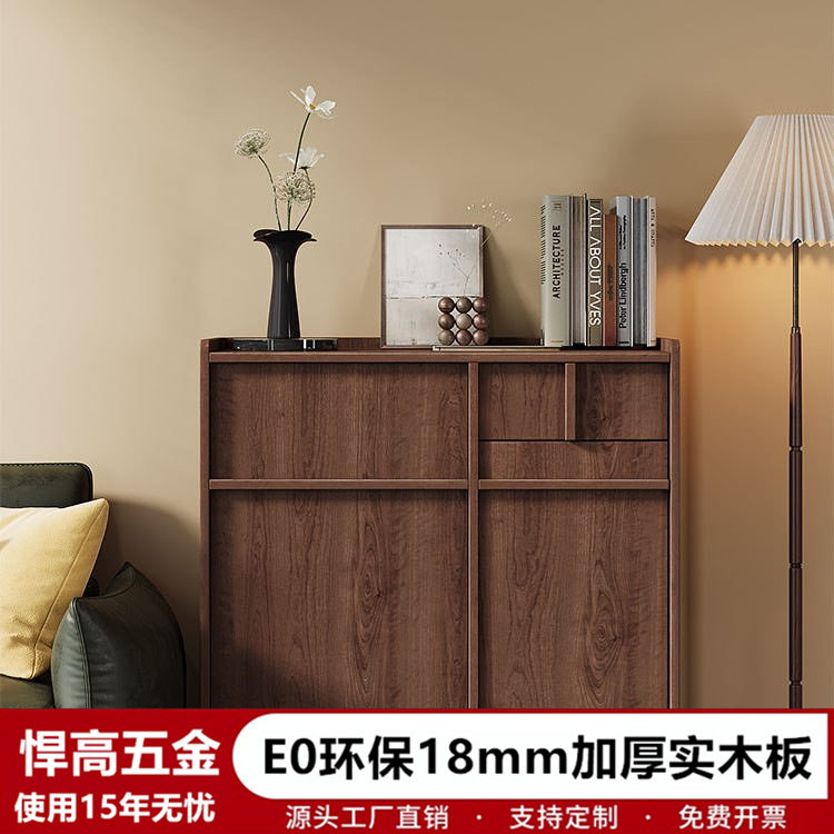 可移动扫地机器人置物柜实木带轮收纳柜卧室抽屉边柜置物架餐边柜