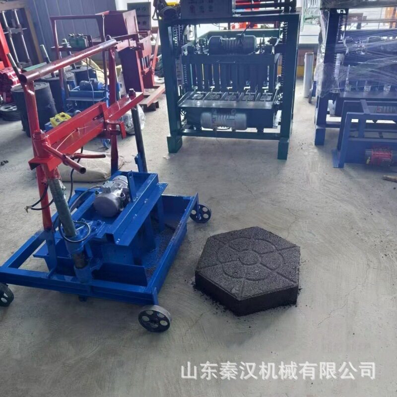 甘孜州可移动小型空心砖机设备免托板两相电移动免烧砖机移动砖机