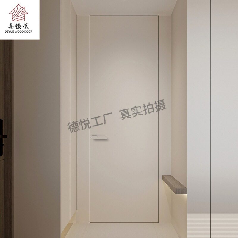 工厂新款房间门隐形实木房门室内木门卧室门现代简约风南京产地货