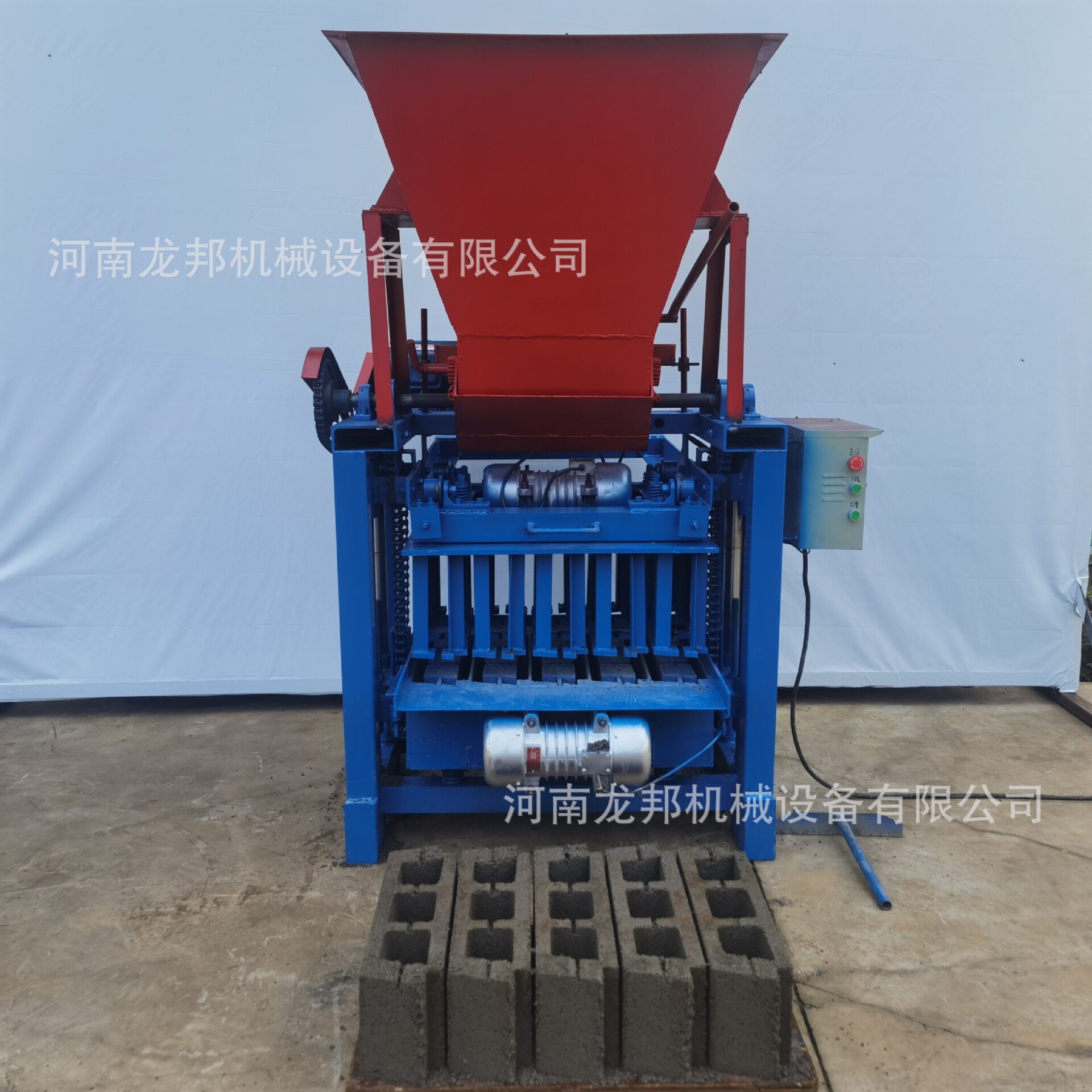 一机多用可更换模具的半自动制砖机 水泥空心砖机 混凝土制砖机