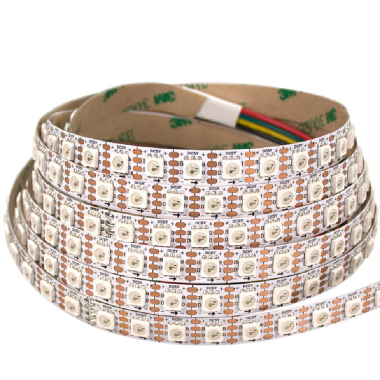 风蓝科技内置IC-WS2813-5050RGB 96灯 5V 智能断点续传全彩软灯条