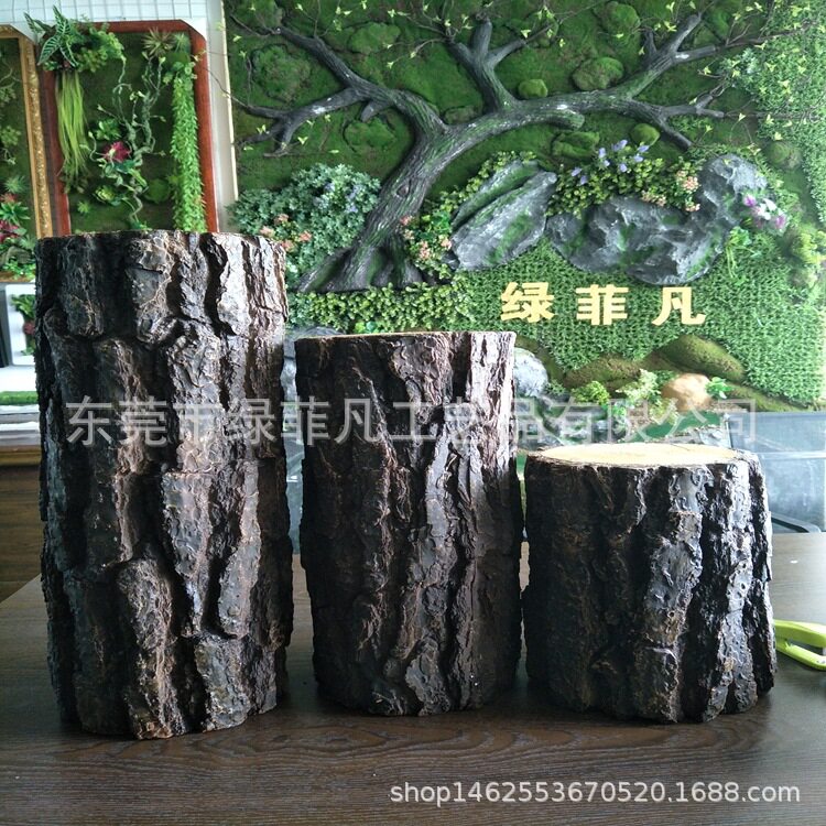 新款热卖PU树桩 婚庆摄影道具装饰木桩 室内外庭院景观树墩椅