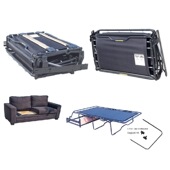 家具五金三折床配件五金配件连接器沙发床用配件多功能二折床D64