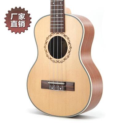 26寸尤克里里ukulele乌克丽丽小吉他四弦琴直销英格曼云杉