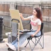 优质能平立两用画架美术生专用便携F多种功能一体手拉展示画板画