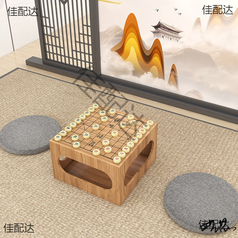 古风围棋桌象棋桌围棋两用组合多功能茶椅茶几日式榻榻米炕桌休闲