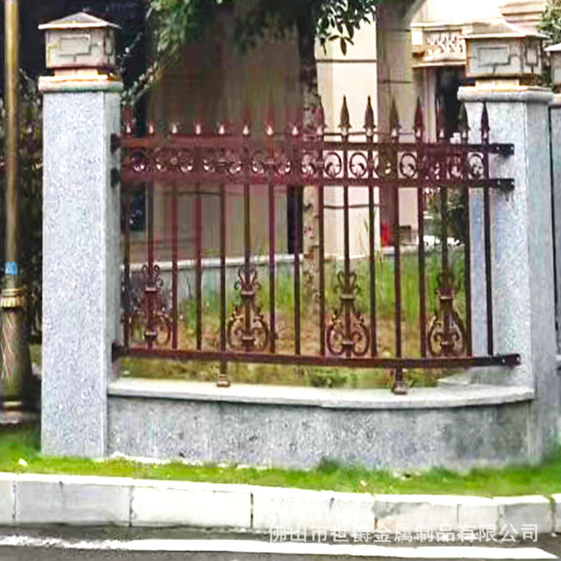 欧式花园小区铝合金围栏 室外院墙铝艺别墅庭院围墙防护栏