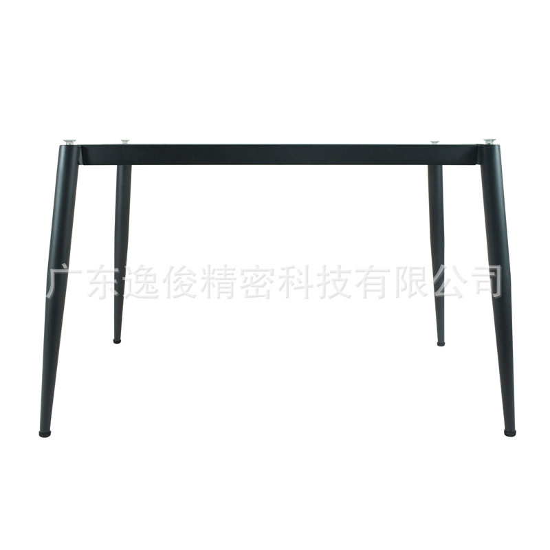 铁架脚桌腿支架四方形铁艺岩板台面大桌子桌脚工厂批发简约餐桌腿