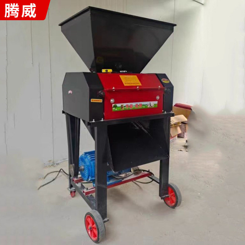 小型酿酒打瓣机多功能花生破碎机拉丝对辊均匀破瓣玉米芝麻压扁机
