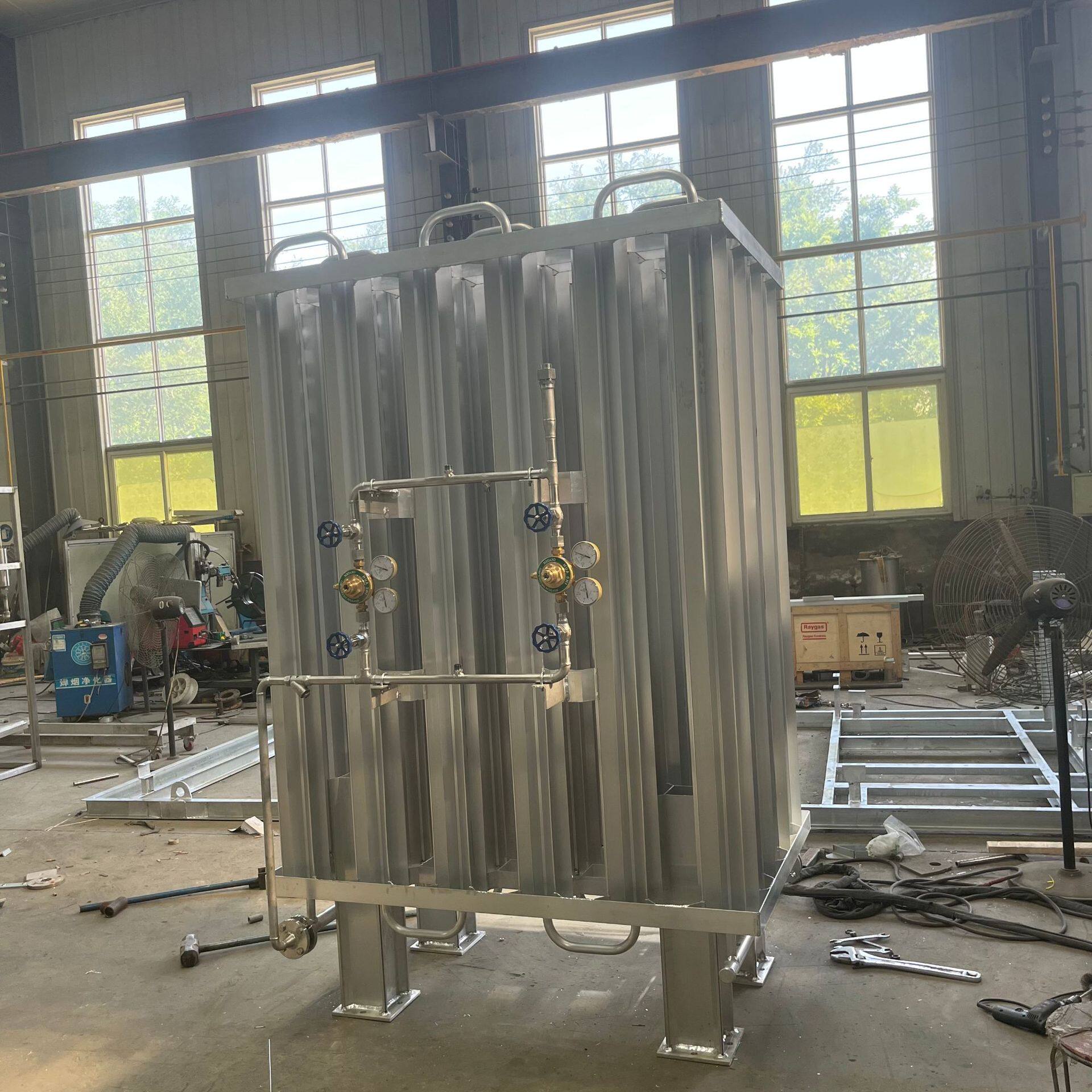 河北弘创生产稳压汽化器氧氩氮空温式汽化器